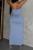 Sexy Casual Sleeveless Backless Strapless Long Plus Size Party Vacation Tube Bodycon Maxi Dresses