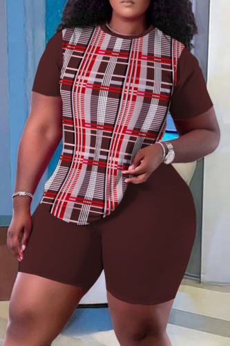 Casual African Graphic Print O Neck Short Sleeve T Shirt And Shorts Mathing Set