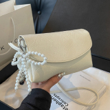 Casual Daily Pearls Bow Decor Crossbody Bags