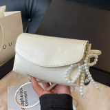 Casual Daily Pearls Bow Decor Crossbody Bags