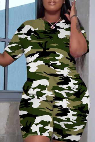 Casual Graphics Print Basic O Neck Short Sleeve Oversize T-shirt And Shorts Two Pieces Shorts Sets Casual Graphics Print Basic O Neck Short Sleeve Oversize T-shirt And Shorts Two Pieces Shorts Sets
