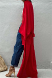 Casual Cotton Long Sleeve Long Loose Cardigan Vacation Beach Bikini Cover Up