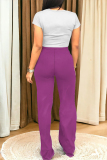 Casual Animal Print O Neck Short Sleeve Pocket Crop T-shirt  And Straight Leg Pants Two Pieces Tourser Sets