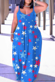 Sexy Leoprad Print Backless Spaghetti Strap Floor Length Vacation Baggy Sundress Slip Maxi Dress
