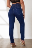 Casual Lace Up High Waist Lace Up Bodycon Denim Skinny Jeans