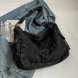 Casual The Stars Print Sports Denim Crossbody Minimalist Canvas Hobo Bag