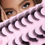 Casual Nightclub Fluffy Mink Lashes Natural Soft Full Strip Lashes Daily Makeup False Eyelashes