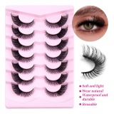 Casual Nightclub Fluffy Mink Lashes Natural Soft Full Strip Lashes Daily Makeup False Eyelashes