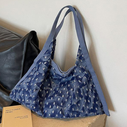 Casual Large Capacity Vacation Going Out Women Denim Canvas Crossbody Bags
