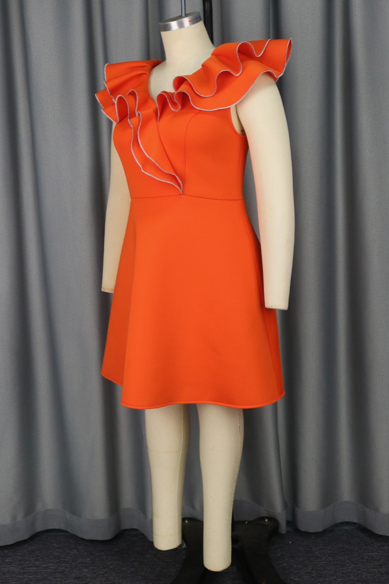 Wholesale Casual Solid Patchwork V Neck A Line Dresses K107218 Online