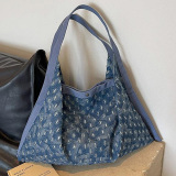 Casual Large Capacity Vacation Going Out Women Denim Canvas Crossbody Bags