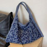 Casual Large Capacity Vacation Going Out Women Denim Canvas Crossbody Bags