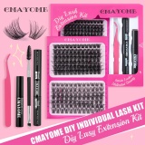 Casual Fluffy Lash Extension Kit DIY Eyelash Extension Kit Wispy Eyelash Clusters Fluffy Volume Lash