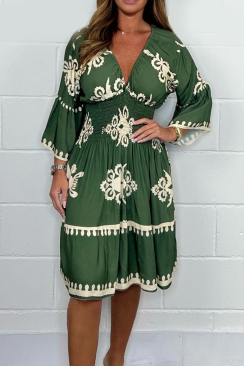 Waist Fit and Flare Midi Sundress