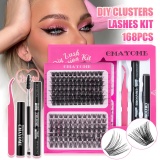 Casual Fluffy Lash Extension Kit DIY Eyelash Extension Kit Wispy Eyelash Clusters Fluffy Volume Lash