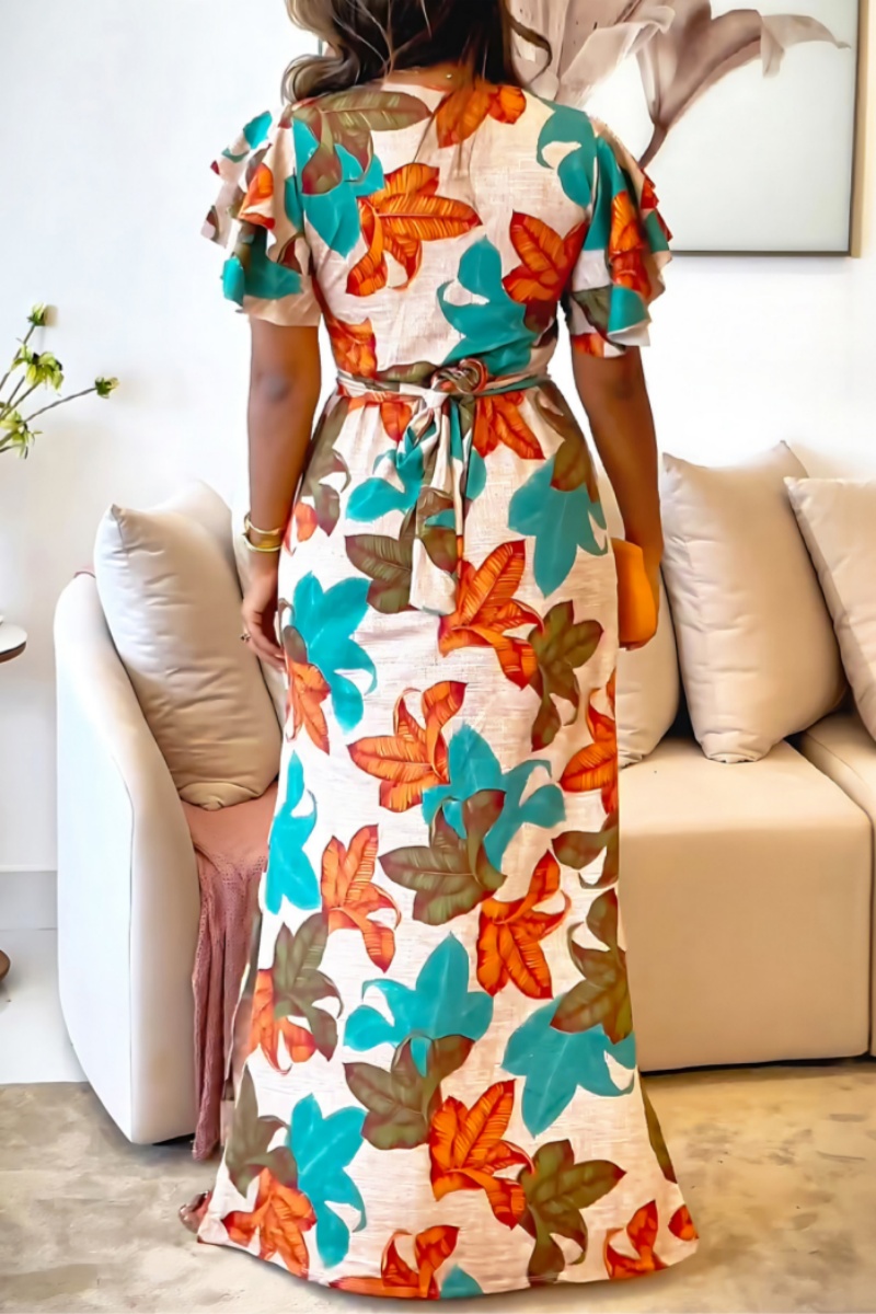 Casual Rolled Trim Crew Neck Sleeveless Slit Pointelle Knit Maxi Dress