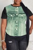 Casual Graphics Print O Neck Short Sleeve Oversize T-Shirts