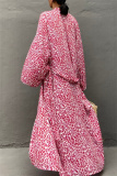 Casual Graphics Print Long Cardigan Belted Vacation Beach Swimwears Cover Up