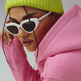 Casual Cat Eye Sunglasses Small Triangle For Qutdoor Sports And Beach Sunglasses