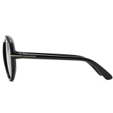 Casual Round Sunglasses Tinted Thick Frame Oversized Aviator Sunglasses