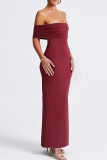 Flutter Sleeve Off Shoulder Backless Hollow Out Ruched Long Formal Party Evening Prom Bodycon Maxi Dress