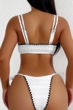 Backless Sleeveless Lace Up Bra And Mini Shorts Bikini Sets Beach Vacation Swimwears