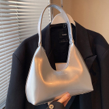 Casual Patent Leather Crescent Single Shoulder Underarm Bag