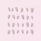 French Tip Nail Press On Nails Medium Length Fake Nails
