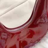 Casual Patent Leather Crescent Single Shoulder Underarm Bag