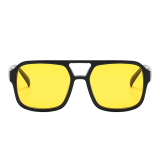 Vintage Candy Color Square Fashion Glasses Gradient Sun Glasses