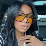 Vintage Candy Color Square Fashion Glasses Gradient Sun Glasses