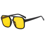 Vintage Candy Color Square Fashion Glasses Gradient Sun Glasses