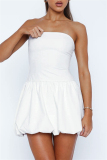 Sleeveless Backless Strapless Formal Party Evening Tube Mini Bubble Dresses