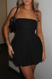 Sleeveless Backless Strapless Formal Party Evening Tube Mini Bubble Dresses