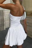 Sleeveless Backless Strapless Formal Party Evening Tube Mini Bubble Dresses