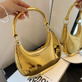 Mini Metallic Top Shoulder Handle Bag