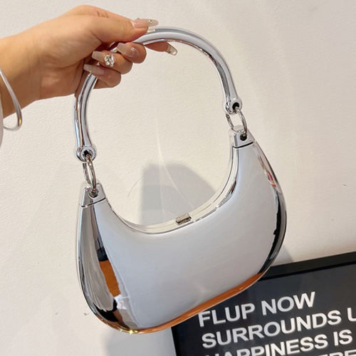 Mini Metallic Top Shoulder Handle Bag