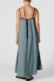 Casual Sleeveless Backless Spaghetti Strap Long Loose Vacation Cotton Linen Maxi Slip Dresses