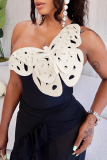 3D Cutout Butterfly Decor Backless Sleeveless One Piece Swimsuit Vacation Beach Swimwears