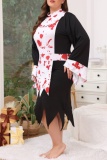 Halloween Nun Outfits Party Club Costume Role Play Irregular Hem Lady Midi Dresses