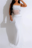Sleeveless Hot Drill Backless Spaghetti Strap Mesh Mermaid Hem Formal Party Evening Long Lace Bodycon Maxi Dress