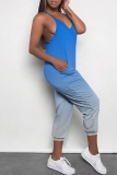 Ombre Print Sleeveless Backless Daily Vacation Loose Cami Harem Jumpsuit