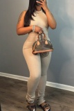 Casual Sleeveless O Neck Skinny Jumpsuits One Piece Bodysuit