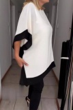 Casual O Neck Batwing Sleeve Irregular Hem Loose Oversize T-Shirts