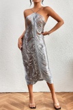 Club Sleeveless Backless Spaghetti Strap Sleeveles See-Through Formal Party Evening Tassels Halter Dresses