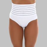 Plus Size Stretch High-Waist Cotton Triangle Panties Shaping Tummy Control Butt-Lifting Briefs