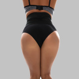 Plus Size Stretch High-Waist Cotton Triangle Panties Shaping Tummy Control Butt-Lifting Briefs
