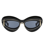 Casual Vintage Gradient Lips Y2K Cat-Eye Sunglasses