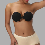 Seamless Stick-On Silicone Bra Invisible Push-Up Nipple Covers for Strapless Dresses and Gowns