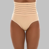 Plus Size Stretch High-Waist Cotton Triangle Panties Shaping Tummy Control Butt-Lifting Briefs